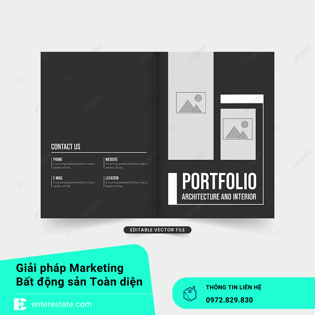 website cá nhân bất động sản - portfolio