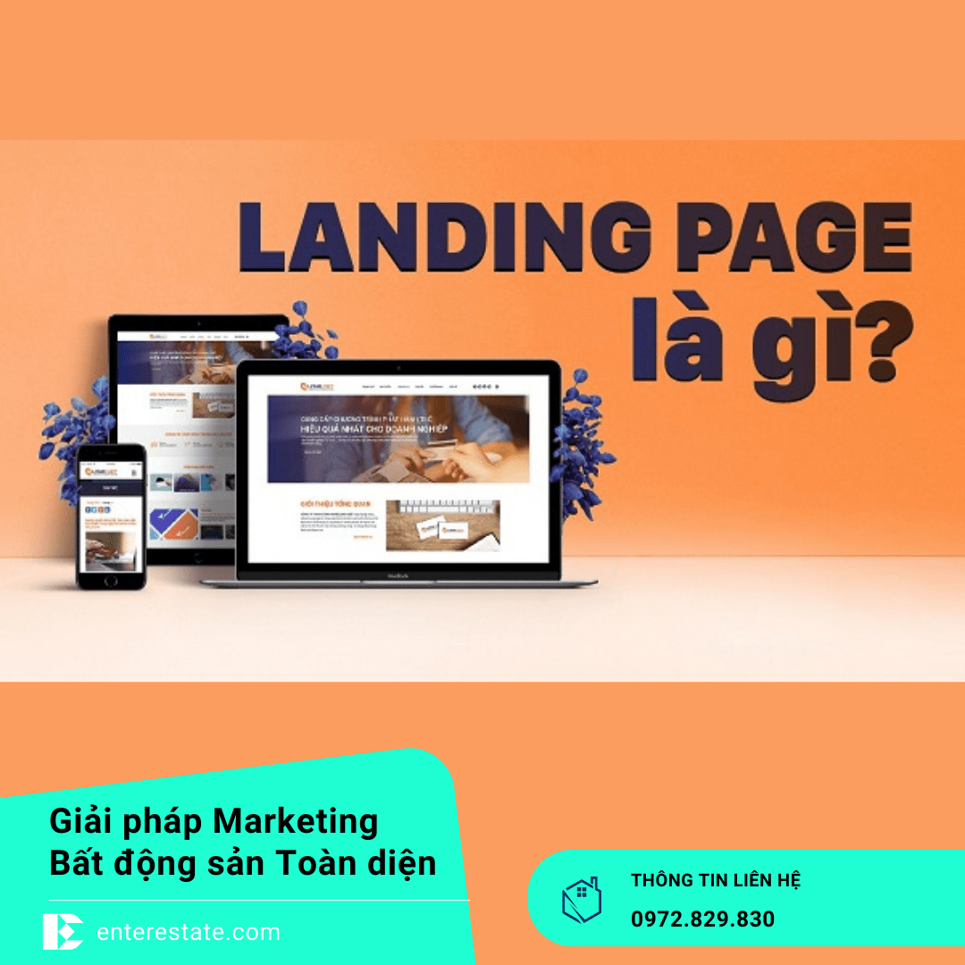 website cá nhân bất động sản - langding page