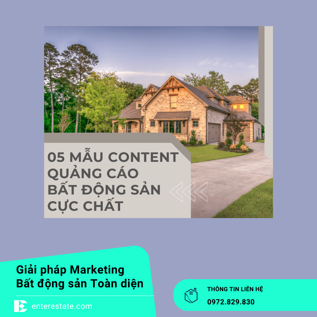 content quảng cáo BĐS
