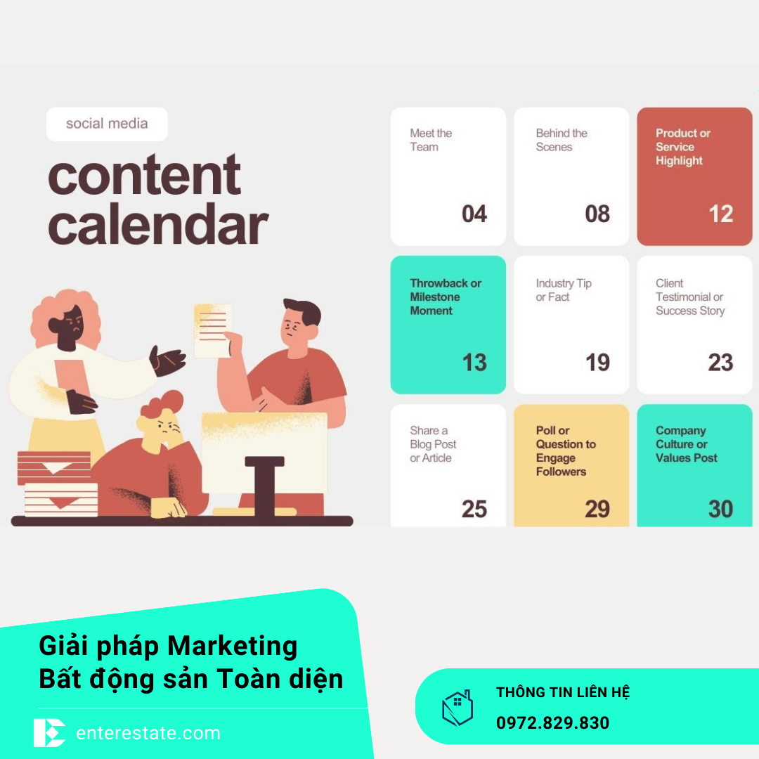 kế hoạch content marketing bất động sản