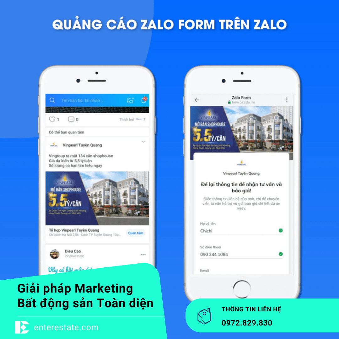 Zalo Ads bất động sản